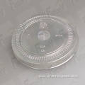 disposable transparent PET plastic flat cap for cup